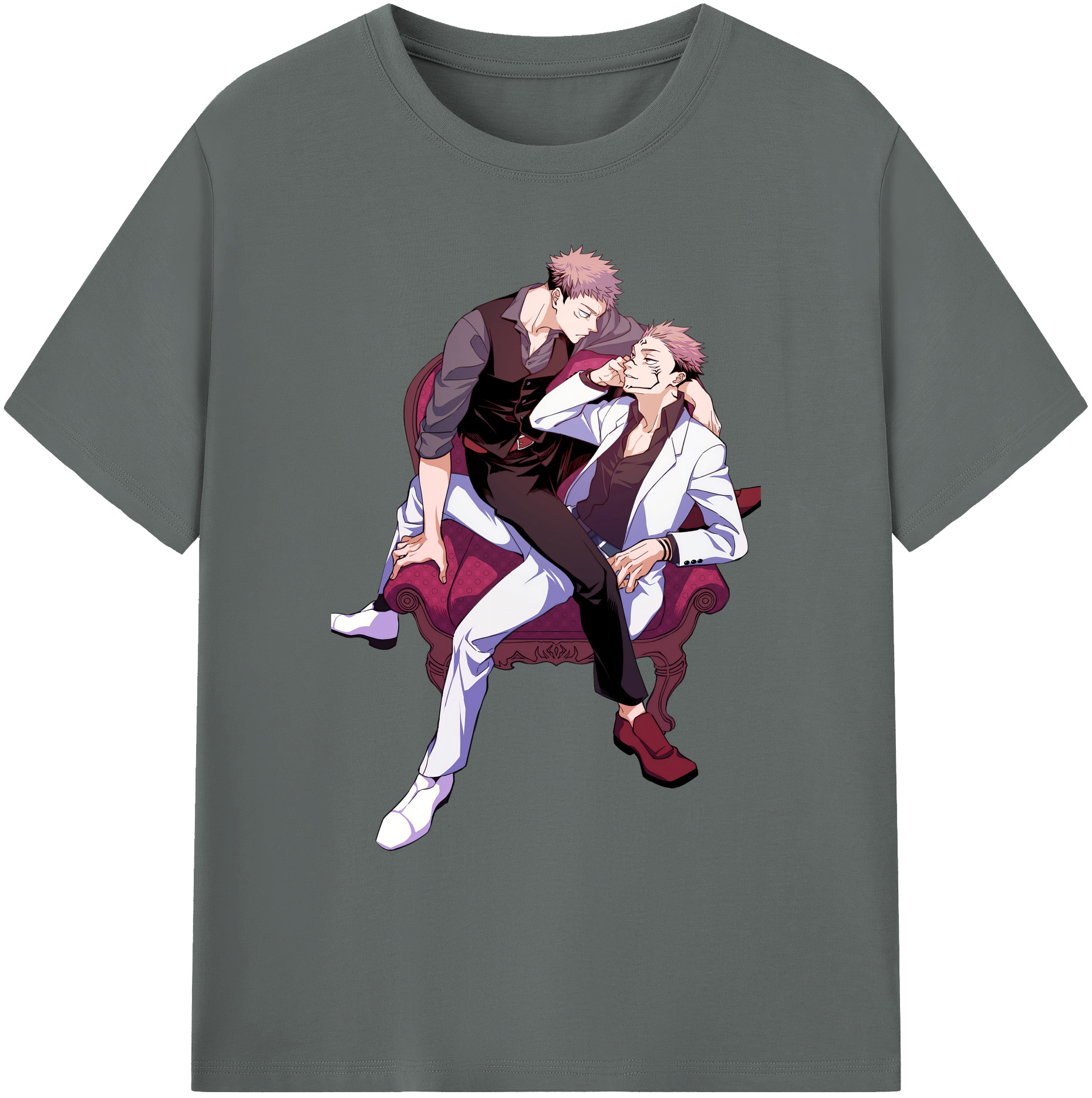 （画像用） 呪術廻戦 Jujutsu Kaisen 綿100％ メンズ半袖Tシャツ｜肌触りやわらか＆通気性